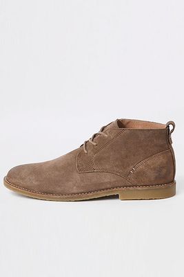 Suede Eyelet Chukka Boots