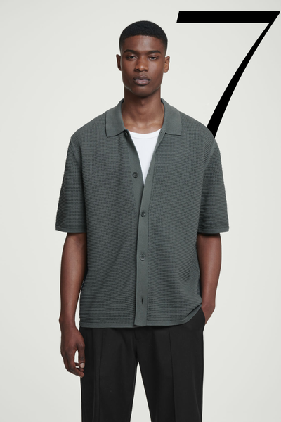 Open-Knit Short-Sleeve Shirt  from COS