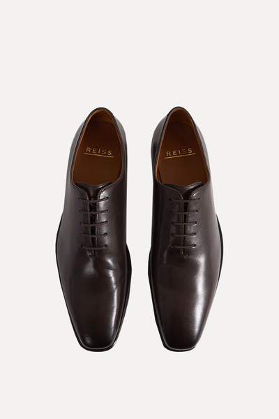 Mead Leather Lace-Up Shoes from Reiss