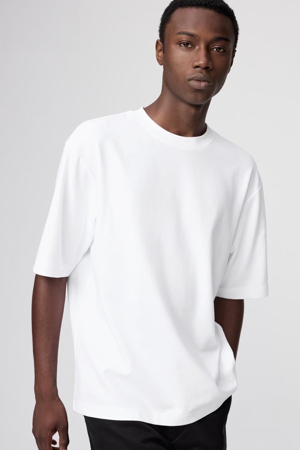 AIRism Cotton Oversized Crew Neck T-Shirt