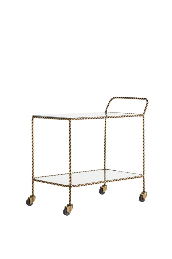 Lark Glass Bar Cart from Anthropologie