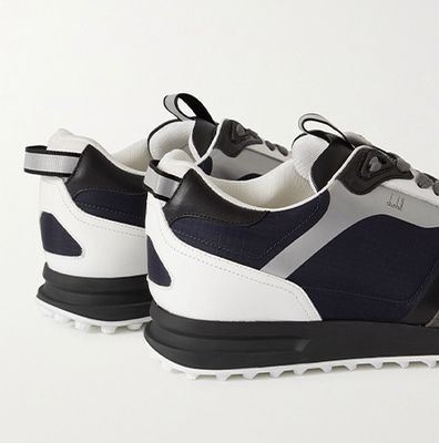 Radial 2.0 Leather and Suede-Trimmed Ripstop Sneakers from Dunhill