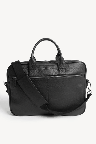 Premium Leather Pebble Grain Laptop Bag