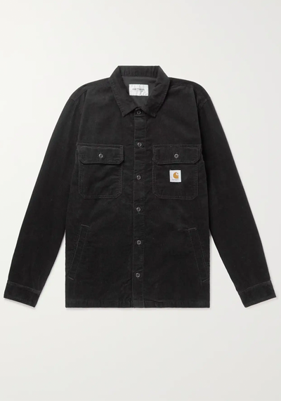 Dixon Logo-Appliquéd Cotton-Corduroy Shirt Jacket