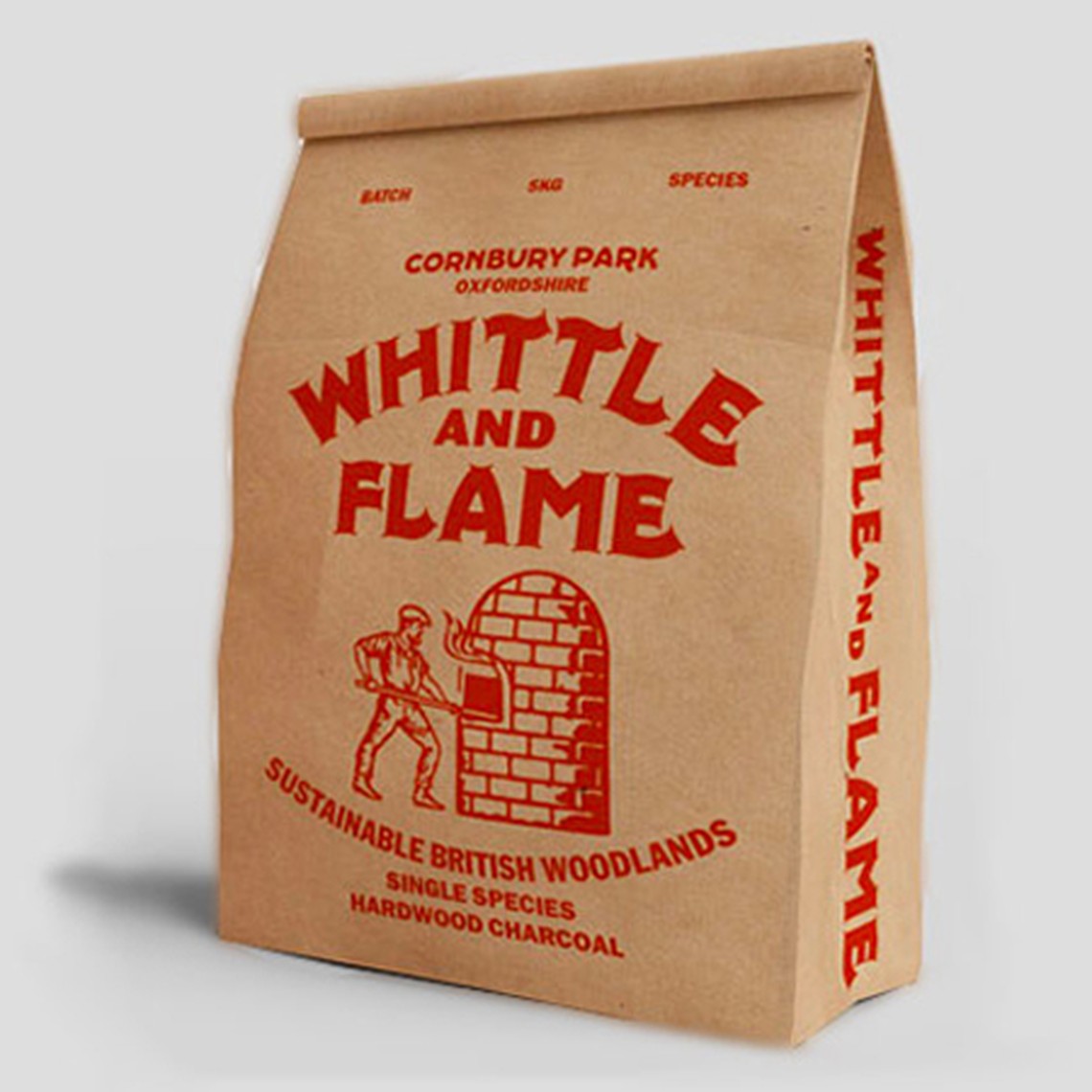 Oak Charcoal 4KG Bag from Whittle & Flame