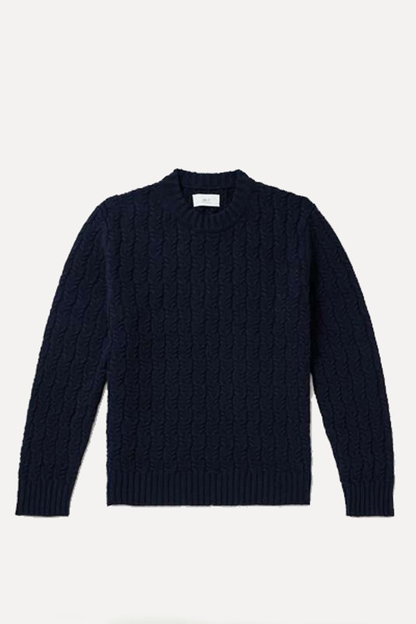 Cable-Knit Wool Sweater from MR. P