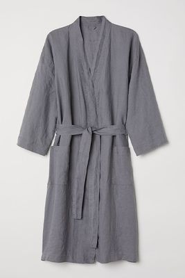 Washed Linen Dressing Gown from H&M
