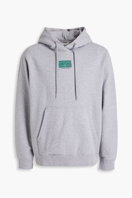 Embroidered French Cotton-Terry Hoodie