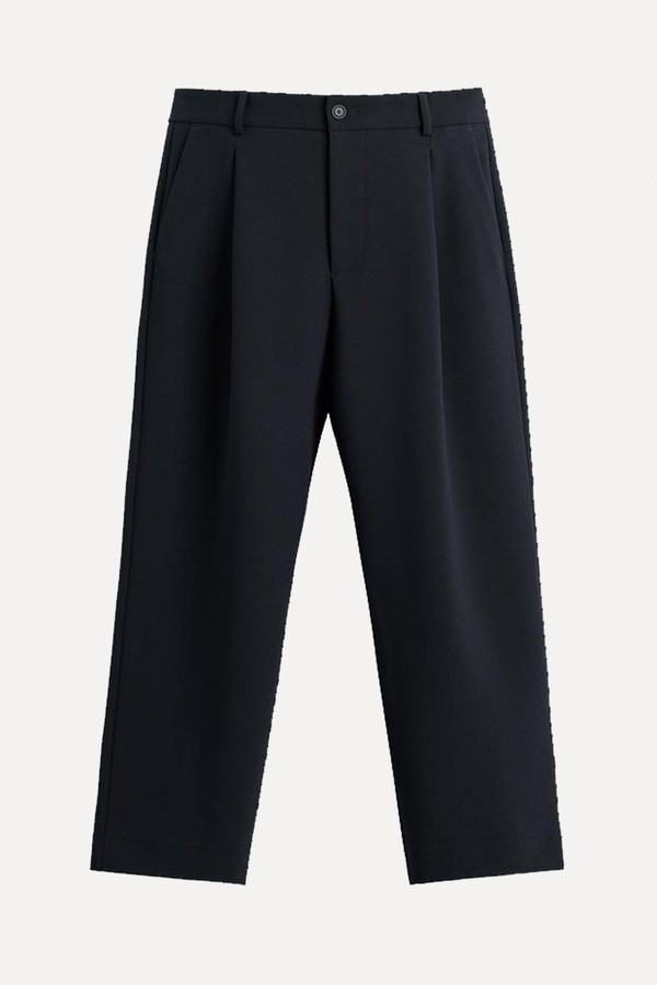 Relaxed Fit Pleated Trousers  from Zara