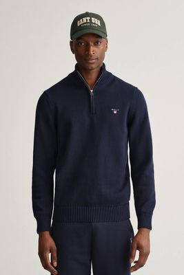 Casual Cotton Half-Zip Sweater