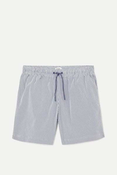 Striped Seersucker Swim Shorts