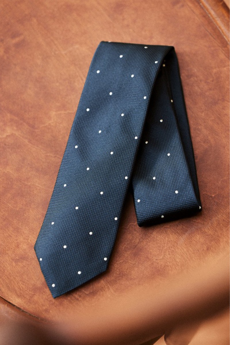 Fletcher Tie Polka Dot Navy  from Octobre Editions