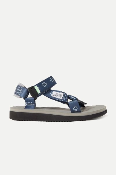 Bandana-Print Jacquard Sandals from Suicoke