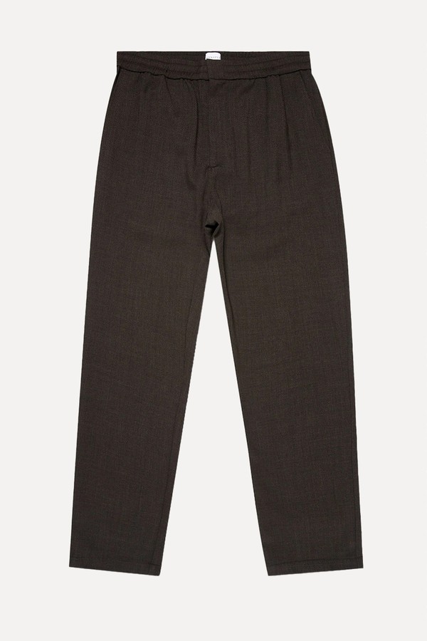 x from Textured Wool Drawstring Trousers, £335 | Sunspel