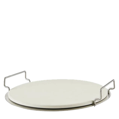 Ceramic & Stainless Steel Pizza Stone from GoodHome