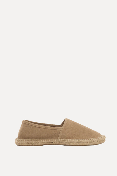 Jute Suede Leather Espadrilles from Mango