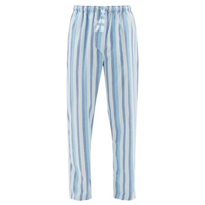 Arctic Striped Cotton Pyjama Trousers from Derek Rose