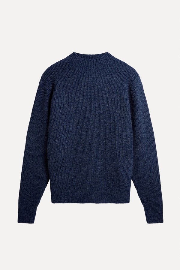 Cashmere Merino Stand Neck Jumper