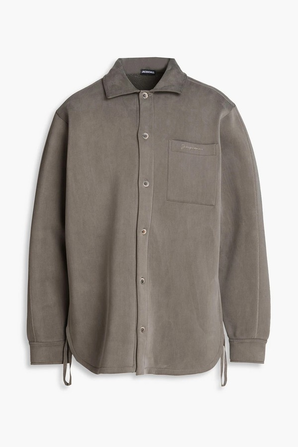 Guimauve Cupro-Blend Scuba Shirt from JACQUEMUS 