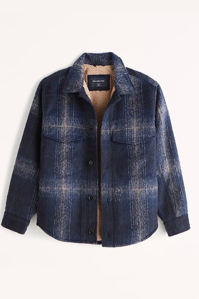 Sherpa-Lined Shirt Jacket