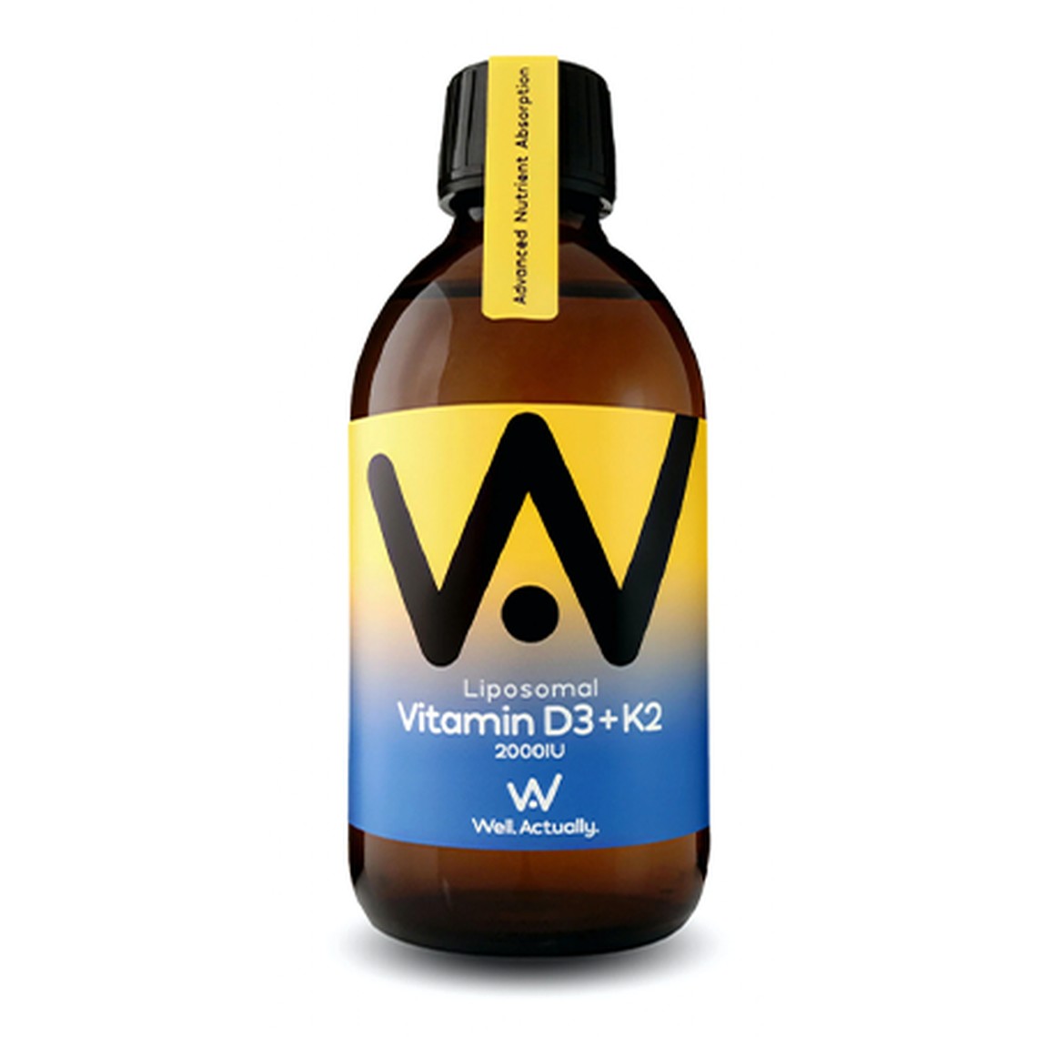 Vitamin D3 & K2 Liquid Liposomal from Well Actually