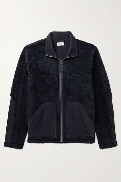 Fleece & Cotton-Corduroy Bomber Jacket from Hartford