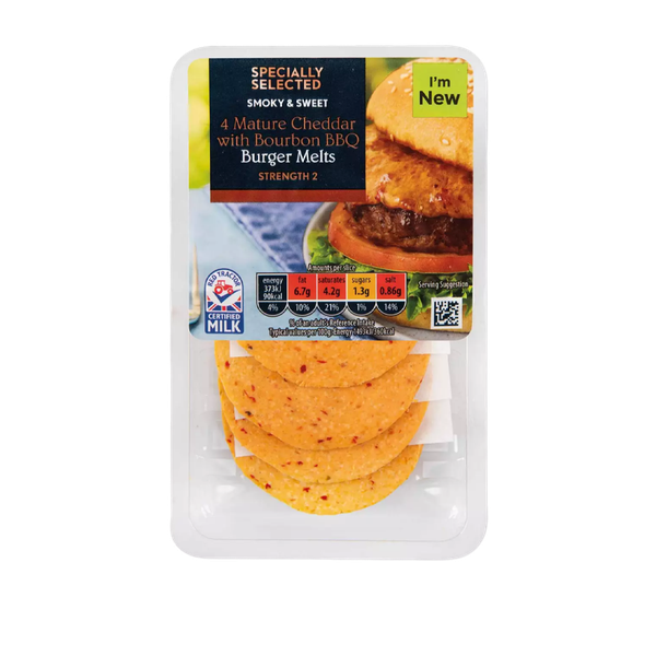 Mature Cheddar With Bourbon BBQ Burger Melts