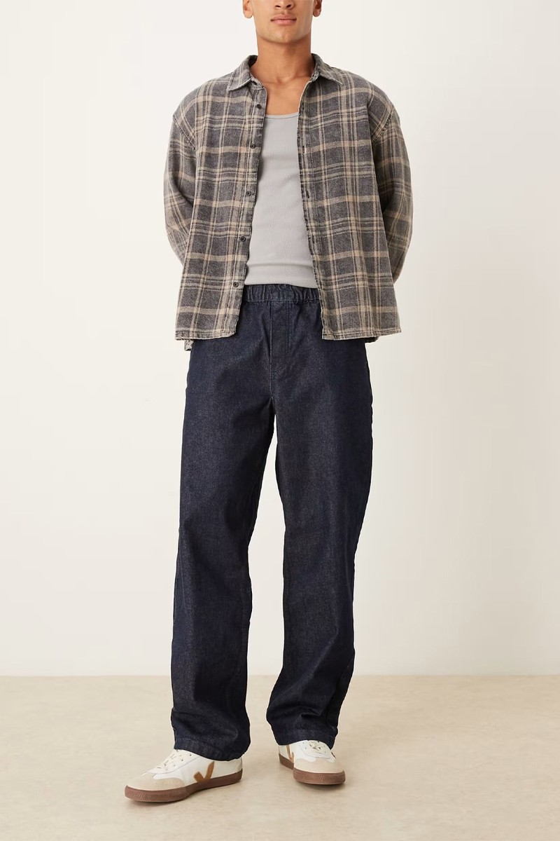 Baggy Jeans With Elasticated Waistband & Internal Drawcord from ASOS DESIGN 