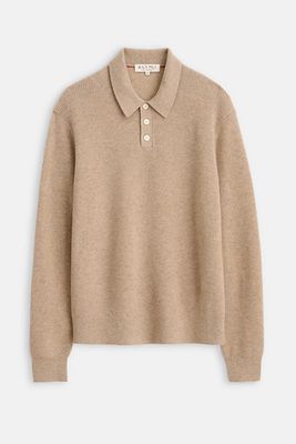 Polo Sweater In Lightweight Cashmere
