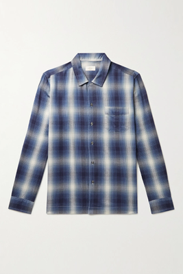 Harris Checked Cotton Flannel Shirt from Altea