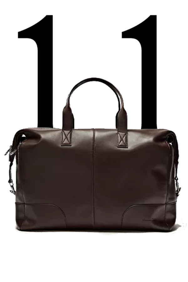 Leather Bowling Bag from Massimo Dutti