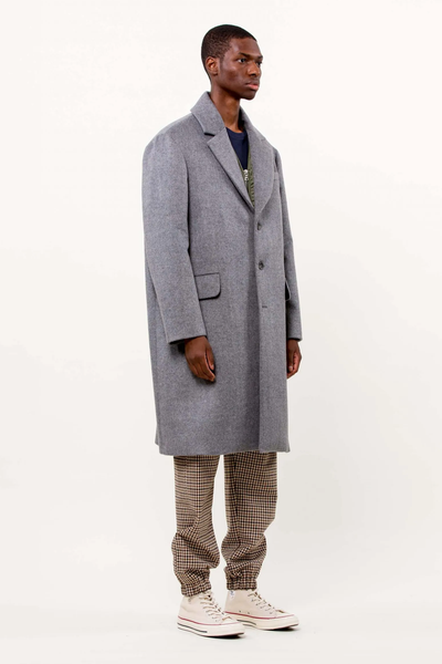 Lux Wool Angora Overcoat