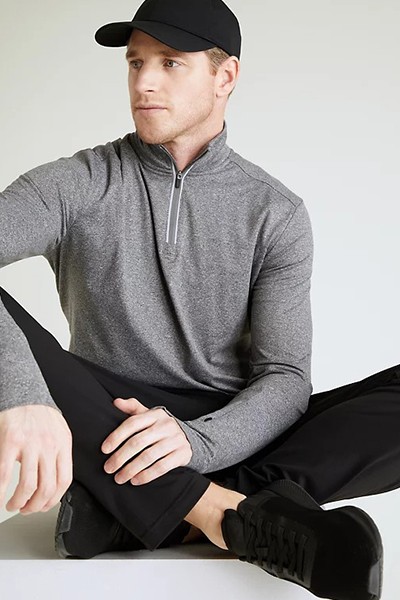 Half Zip Long Sleeve Training Top