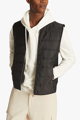 Jarrow Hybrid Quilted Funnel Neck Gilet from Reiss