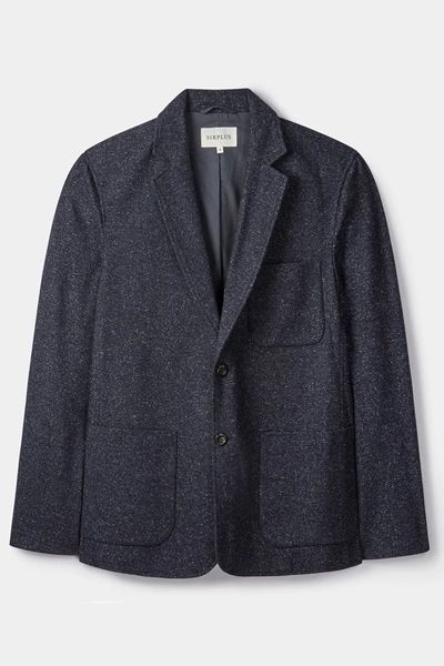 Unstructured Wool Silk Blazer from Sirplus