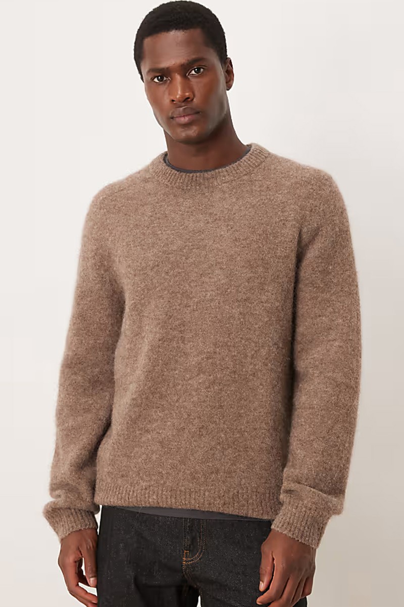 Alpaca & Wool Jumper With Crew Neck from ARKET
