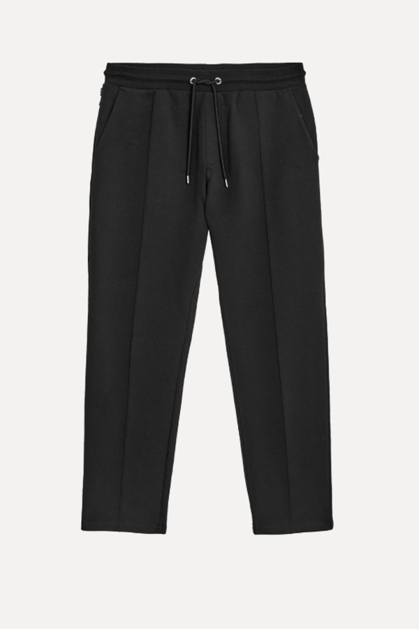 Autograph Cotton Rich Pintuck Straight Leg Joggers