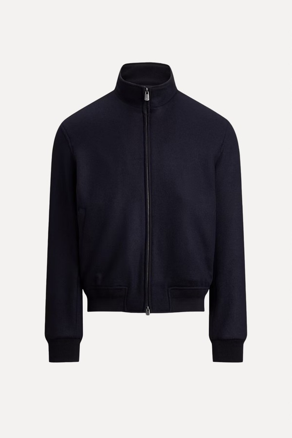 Felton Cashmere-Blend Bomber Jacket