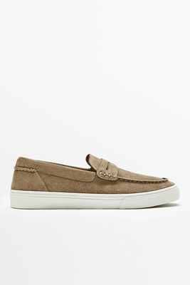 Sporty Split Suede Loafers from MASSIMO DUTTI