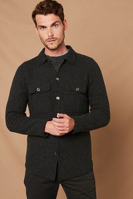 Merino Wool Buttoned Sweater