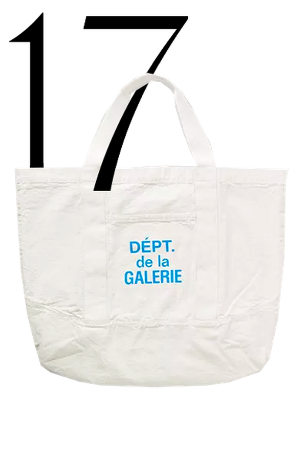 Logo-Print Webbing-Trimmed Cotton-Canvas Tote Bag from Gallery Dept
