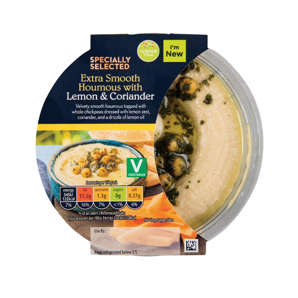 Lemon & Coriander Topped Houmous