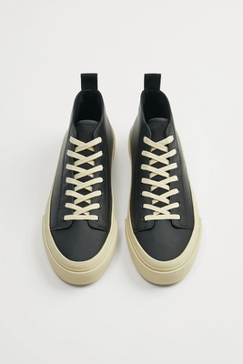 Monochrome High-Top Sneakers from Zara