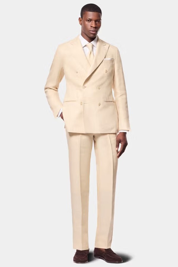 Tailored Fit Light 1913 Mélange Linen Suit Jacket