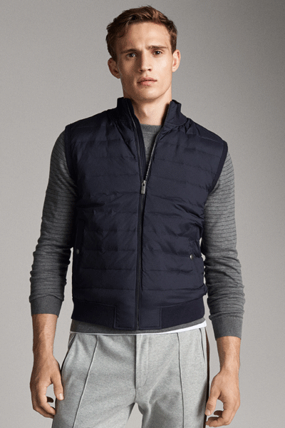 Quilted Down Gilet from Massimo Dutti