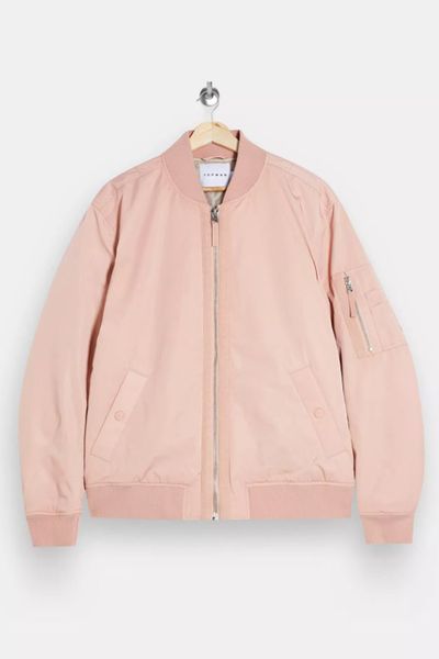 Pink MA1 Bomber Jacket from Topman