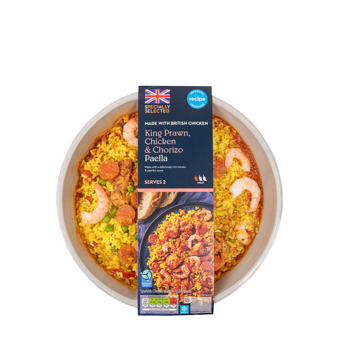 King Prawn, Chicken & Chorizo Paella from Specially Selected