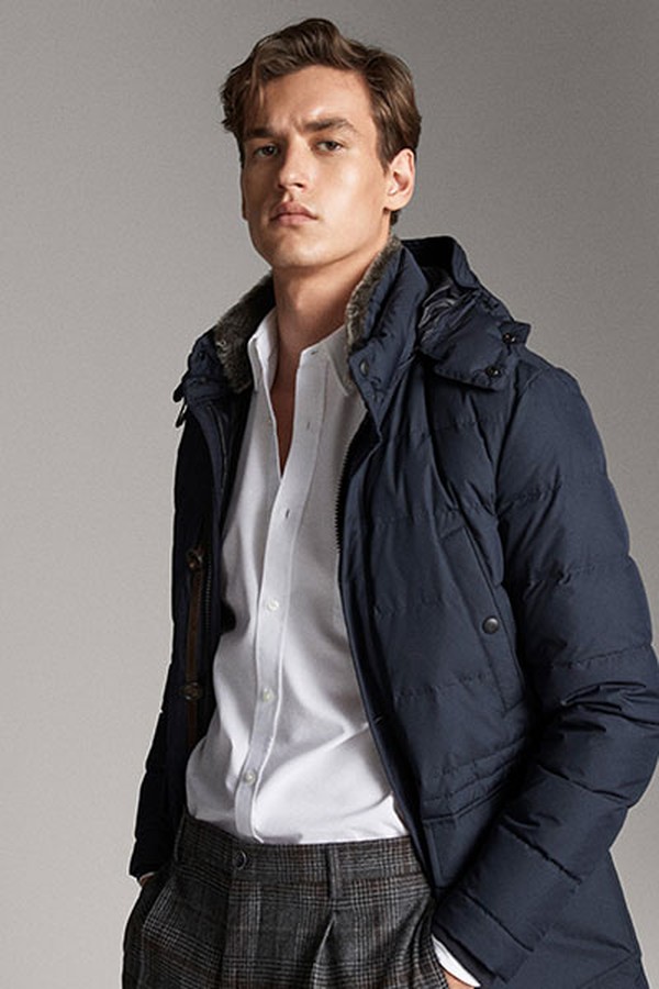 Down Coat With Hood