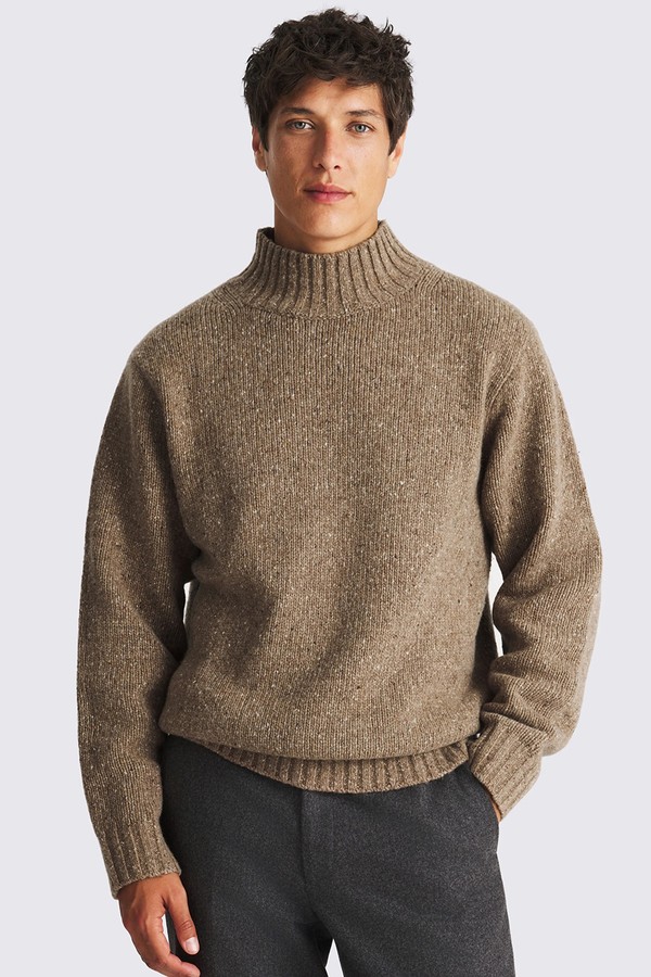 Speckled Mock-Neck Jumper from Moss