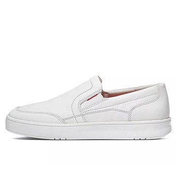 Rally X Mens Leather Slip-On Trainers